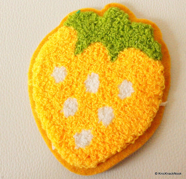 1 x Yellow Strawberry Applique Patch